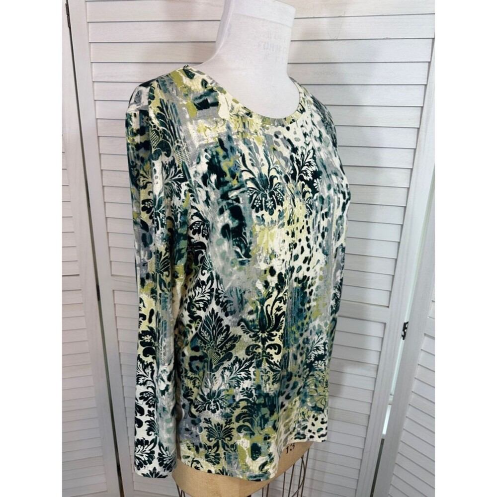 Touch of Cool™ Animal Print Layering Tee Size 3 (XL) Like New - Picture 6 of 15